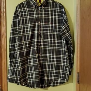 🛍Orvis plaid button down long sleeve top, EUC, Size M